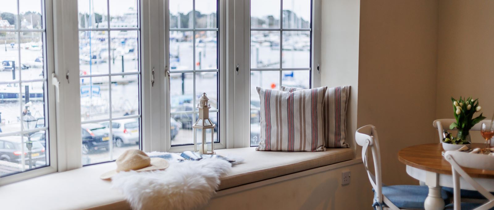 View of Lymington harbour from 10 Admirals Court
